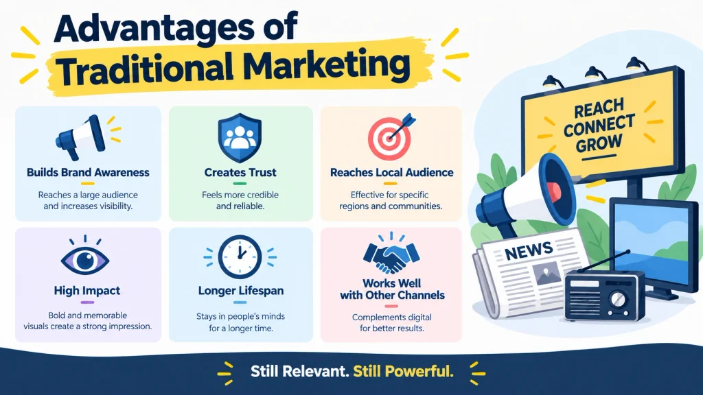 Advantages of Traditional Marketing